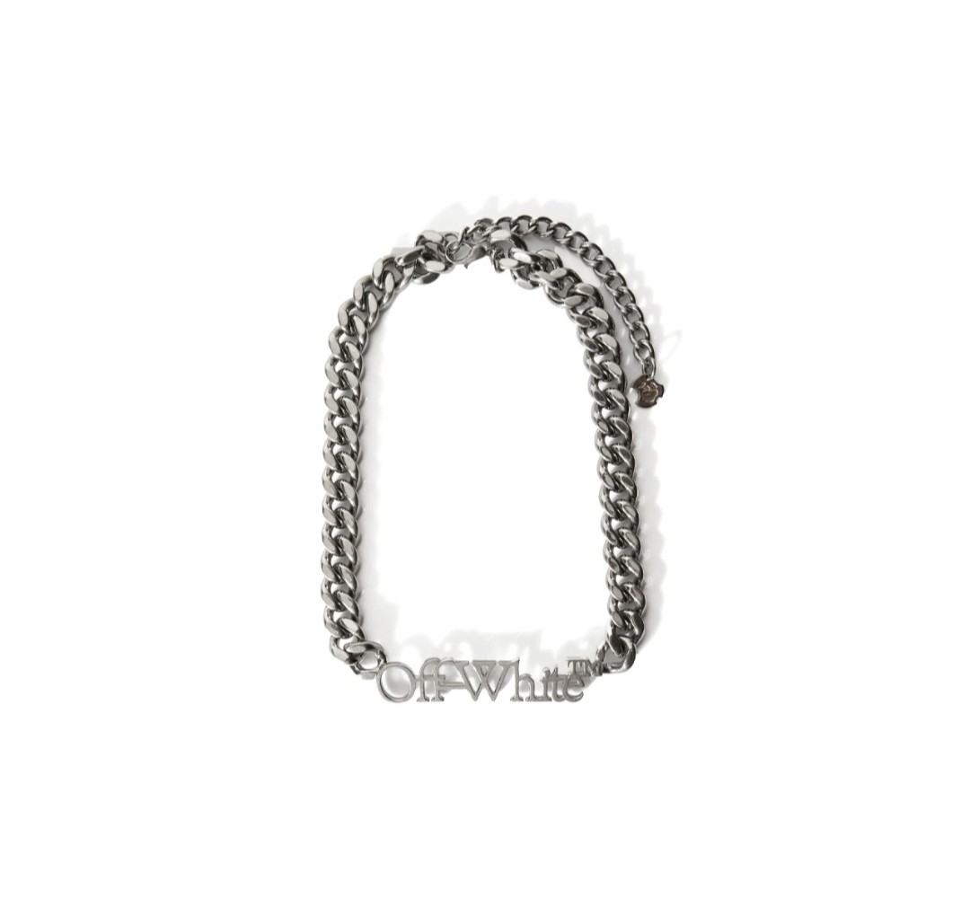 New Balance Off-White Bookish Logo Chain Necklace