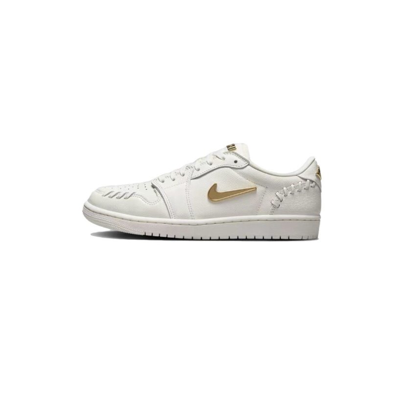 Nike Jordan 1 Low Method of Make Sail Metallic Gold (Women's)