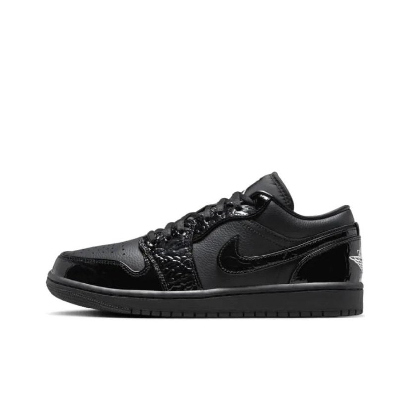 Nike Jordan 1 Low SE Patent Elephant Black (Women's)