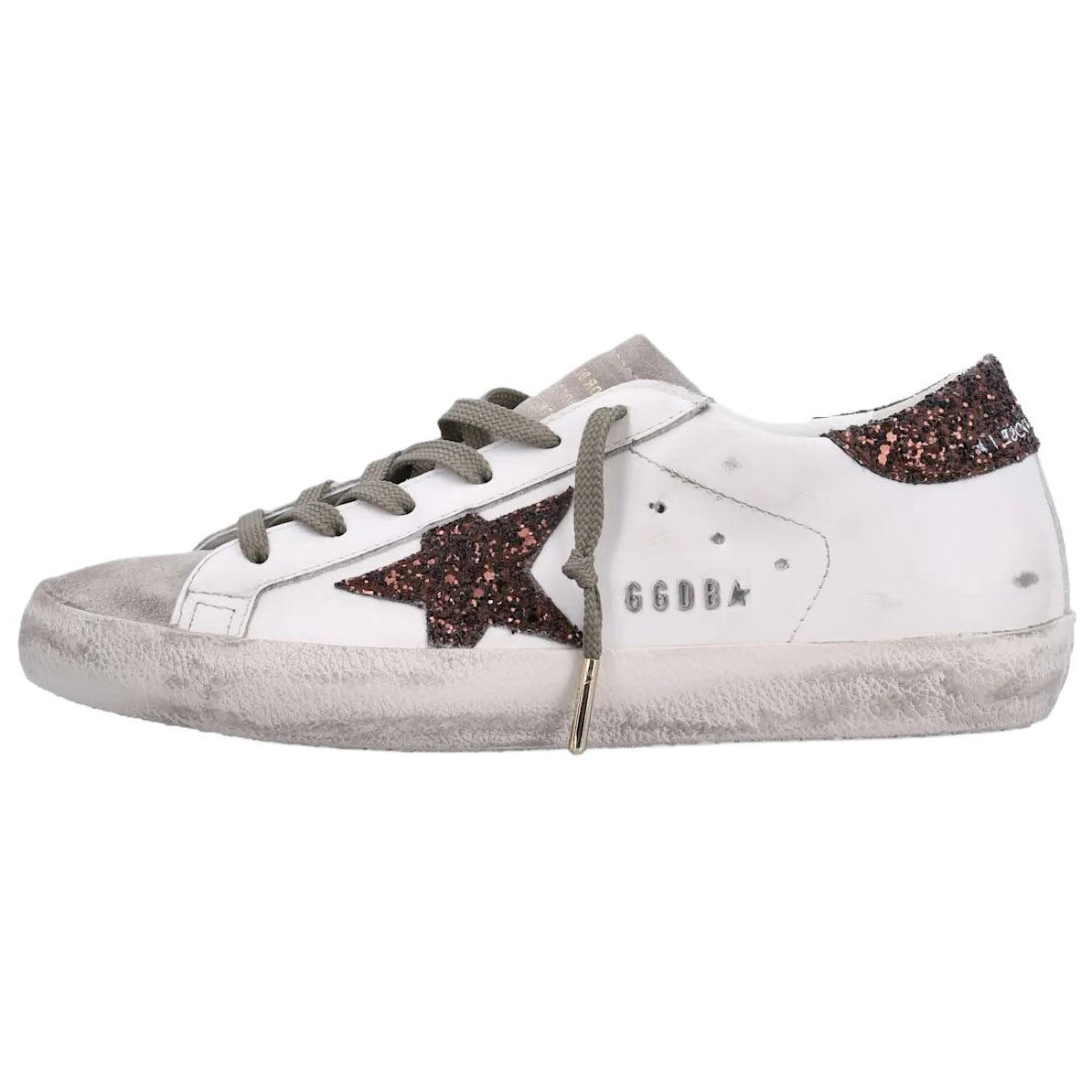 Nike Golden Goose Super-Star Milk Brown Glitter (Women's)