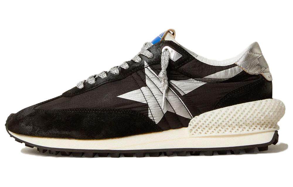 Nike Golden Goose Men's Marathon with Black Ripstop Nylon Upper and Silver Star