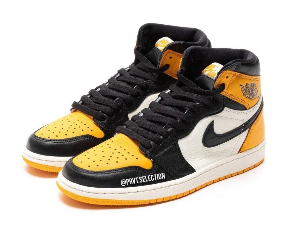 AJ1,Air Jordan 1 High OG,Yello  期待已久的必入款！「黑黄脚趾」AJ1 发售日期定了！