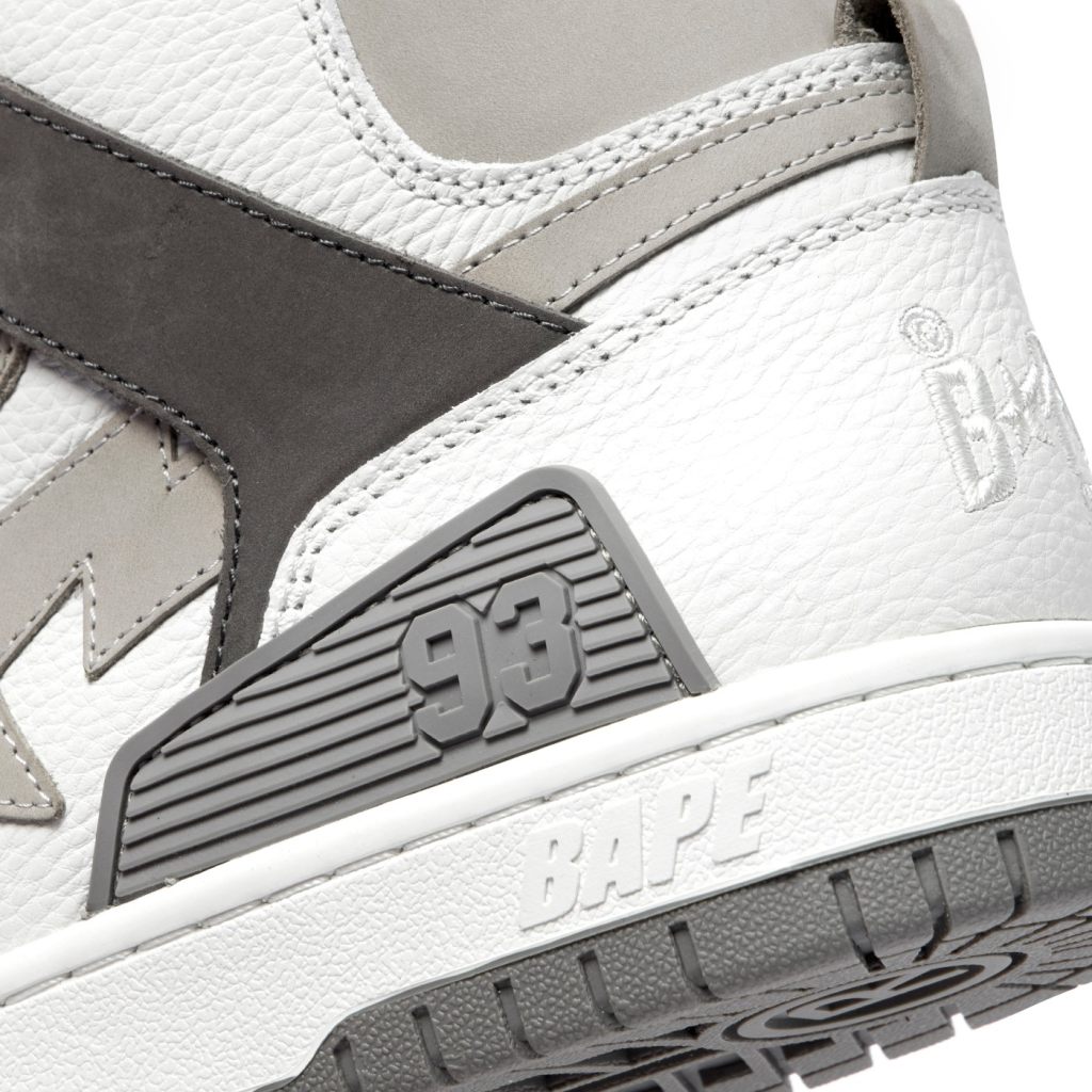 BAPE,BAPE STA 93 HI,发售  灰白大地色系百搭又好看！全新高帮 BAPE STA™ 即将发售！