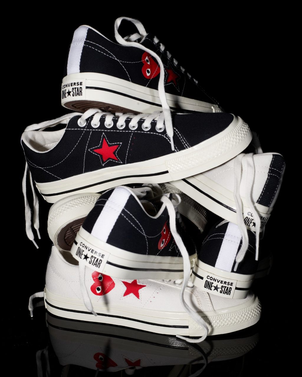 Converse,CDG,One Star,发售  都在穿的「爱心眼」又来了！全新 CDG 联名 One Star 即将发售！