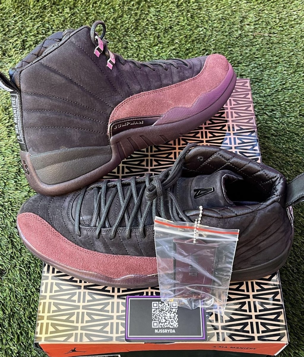 A Ma Maniere Air Jordan 12 Black Burgundy Crush DV6989-001 Release Date