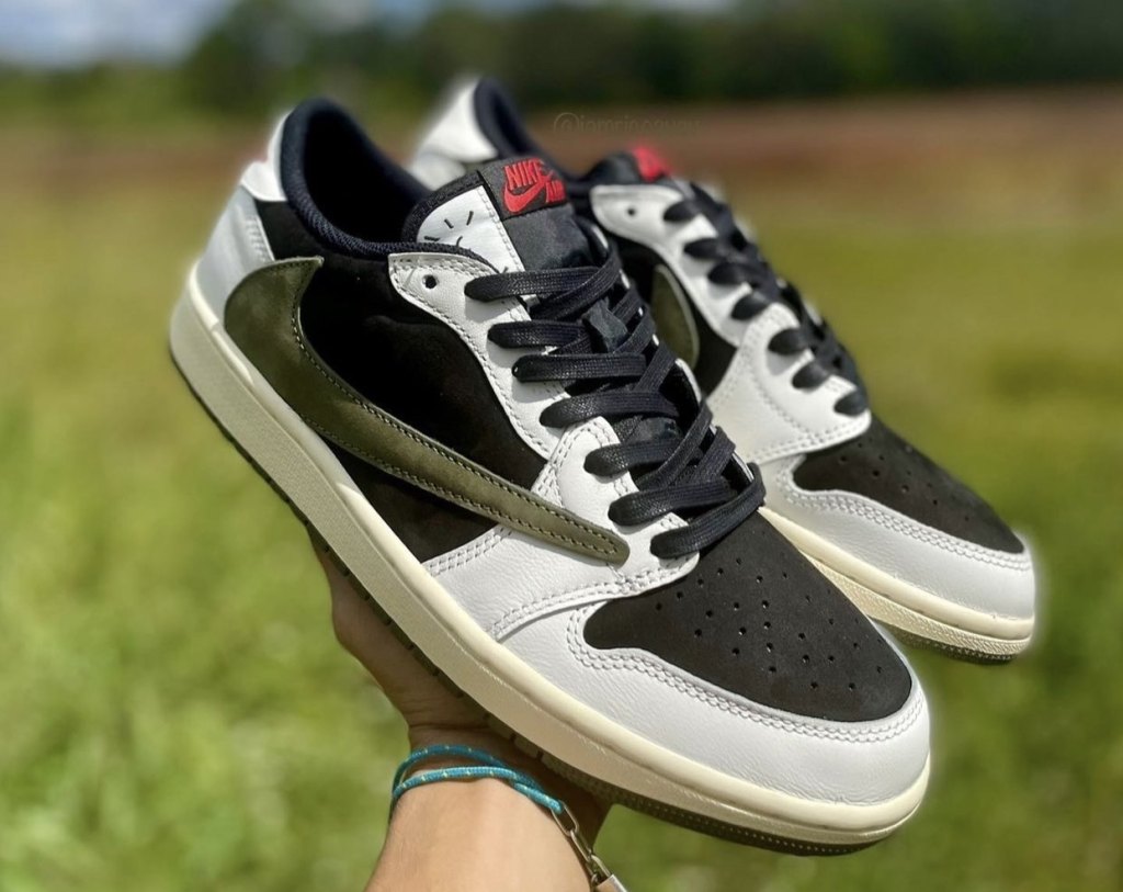 Travis Scott Air Jordan 1 Low Olive DZ4137-106 Release Date In-Hand