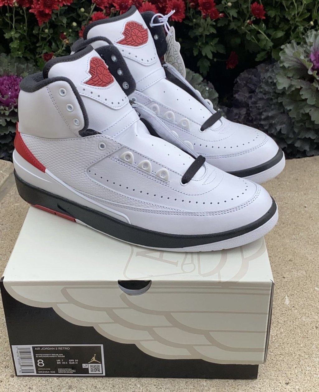 Air Jordan 2 Chicago White Varsity Red DX2454-106 Release Date