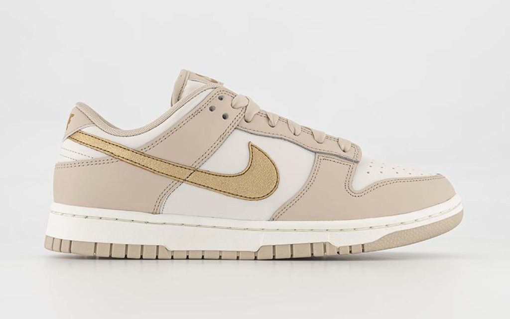 New Looks // Nike Dunk Low “Gold Swoosh”