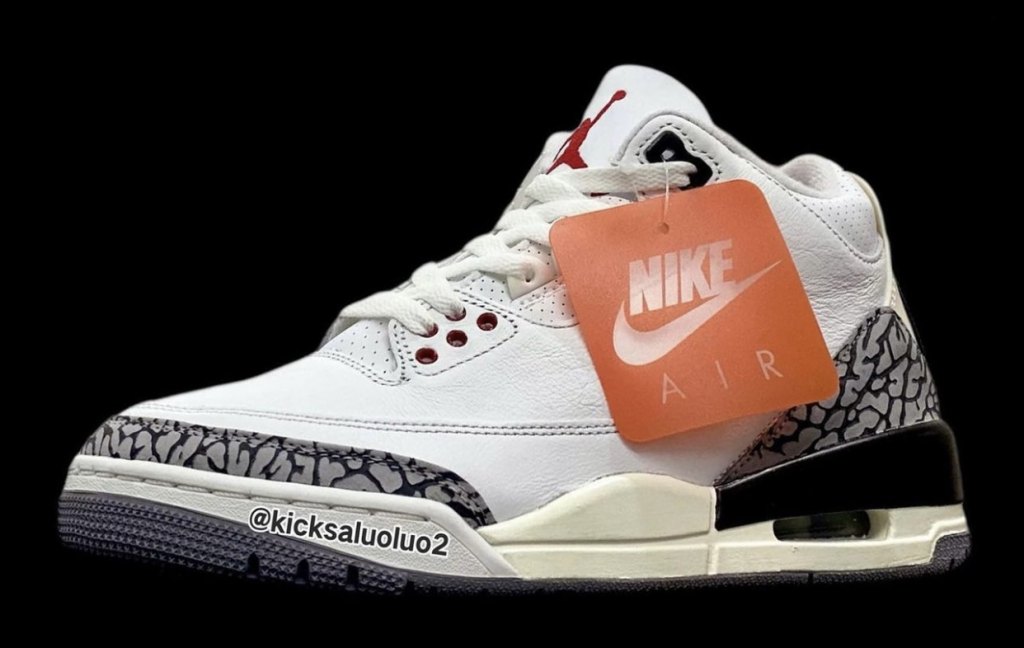 Air Jordan 3 White Cement Reimagined DN3707-100 Release Date Hangtag