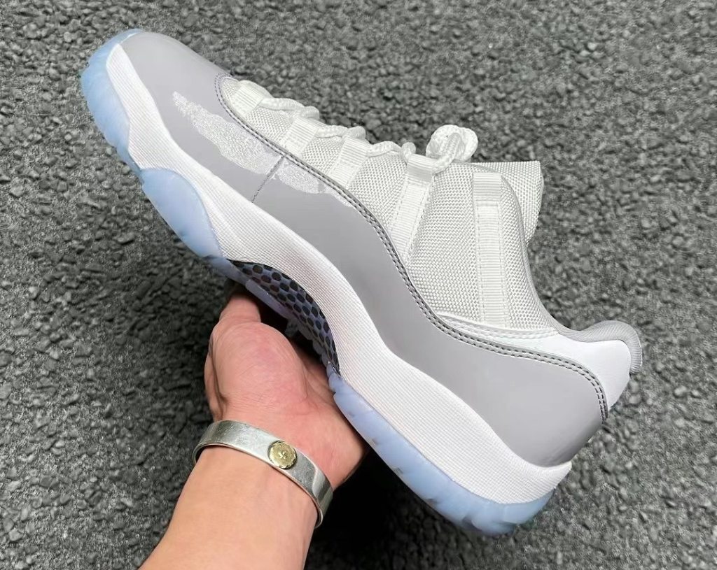 Air Jordan 11 Low Cement Grey AV2187-140 Release Date Medial In-Hand