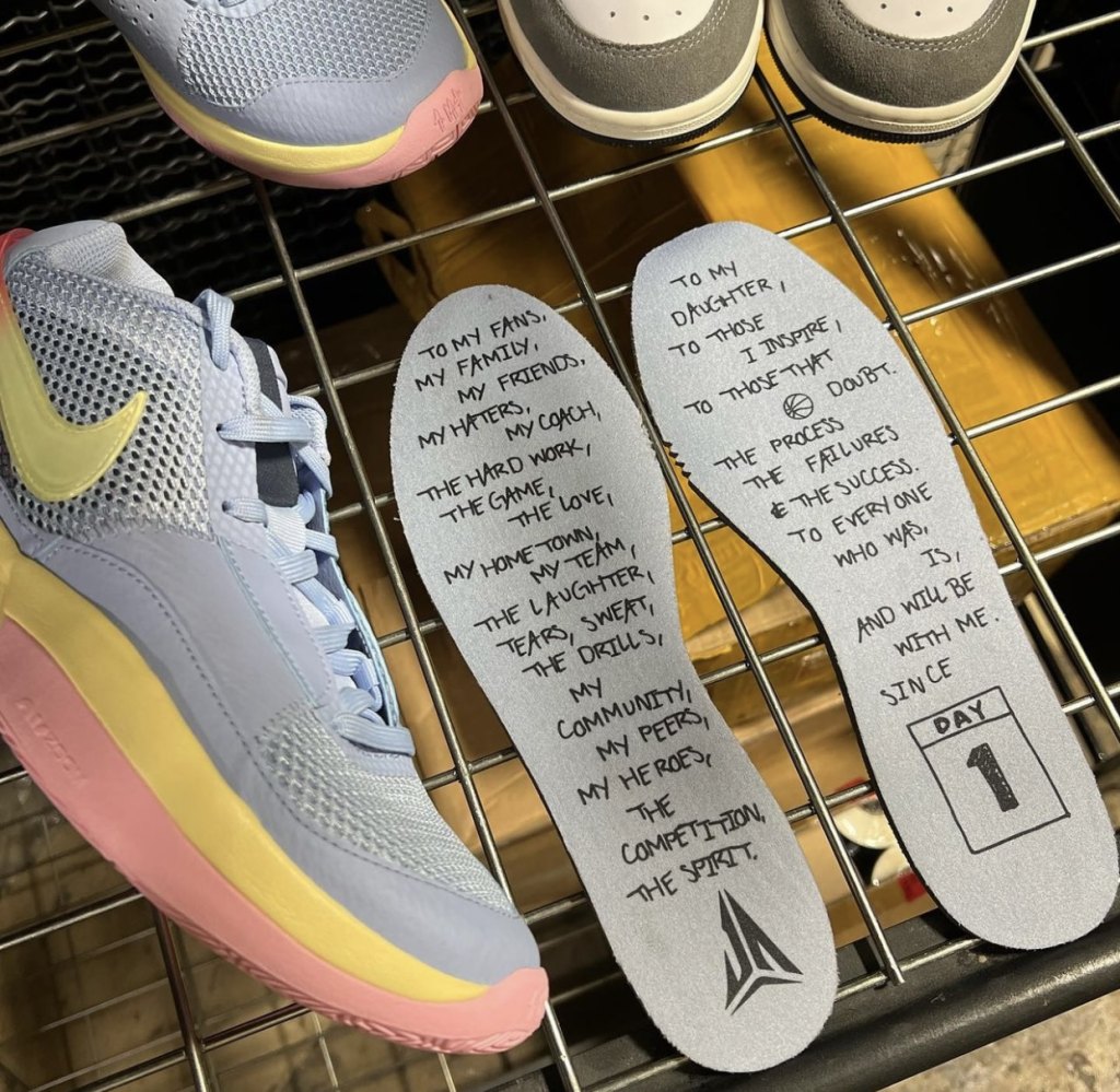 Nike Ja 1 Day One Cobalt Bliss DR8785-400 Release Date Insole