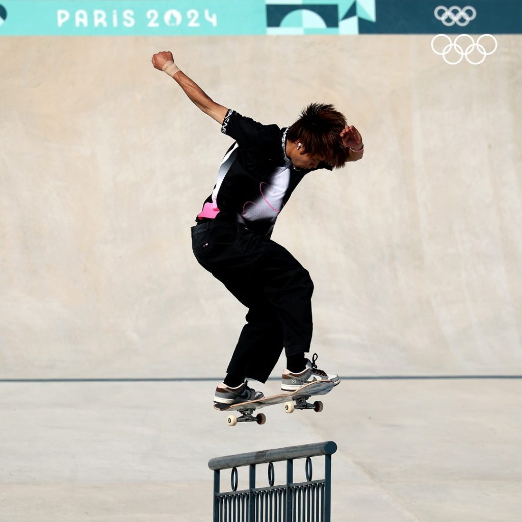 Yuto Horigome, Dunk SB Paris Gold Medal Boots! This pair of Dunk SB has a new model!