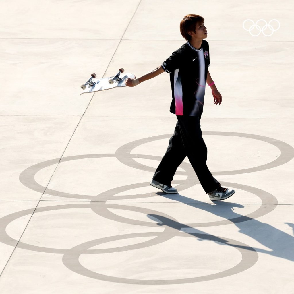 Yuto Horigome, Dunk SB Paris Gold Medal Boots! This pair of Dunk SB has a new model!